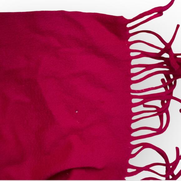 Vintage Talbots 100% Cashmere Red Oversized Scarf - Picture 9 of 10